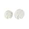 White & Gray Circular Abstract Marble Elephant Sculpture Set